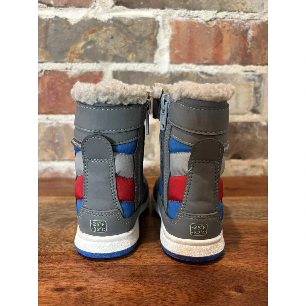 Merrell Select Grip M Alpine Puffer Water Proof Youth Snow Boots Size 5M‎ Blue